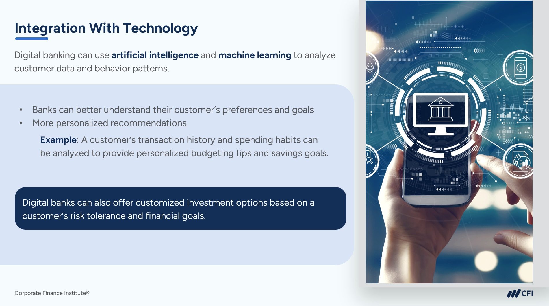 an image with information about technology integration